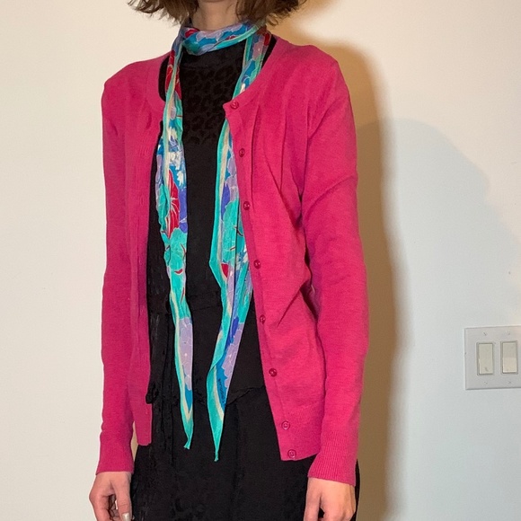 Fuchsia Cardigan - Picture 1 of 9